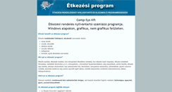 Desktop Screenshot of etkezesiprogram.startuzlet.hu