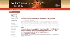 Desktop Screenshot of focivb2010.startuzlet.hu